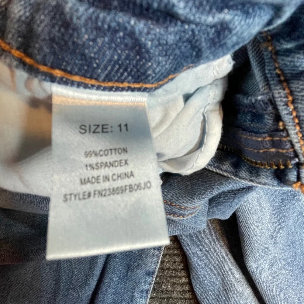 Fashion Nova Womens High Rise Straight Leg Jeans Medium Wash‎ Blue Size 11